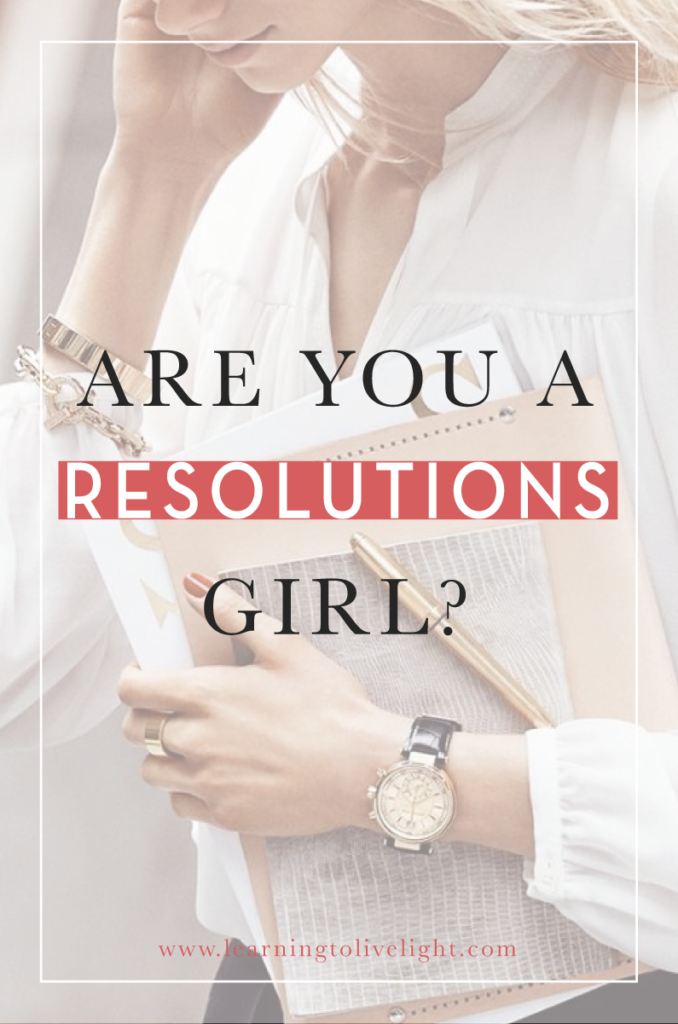 Are You A Resolutions Girl? Does it work for you?